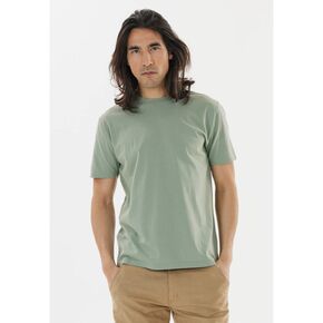 ανδρικό βαμβακερό t-shirt Cruz Highmore πράσινο μπροστά όψη