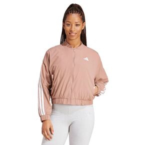 Γυναικείο Αντιανεμικό Adidas Essentials 3-Stripes Lifestyle Woven Ροζ  όψη μπροστά