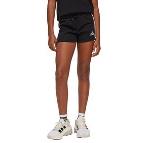 Σορτς Για Κορίτσια Adidas Essentials 3-Stripes Shorts Μαύρο μπροστά όψη