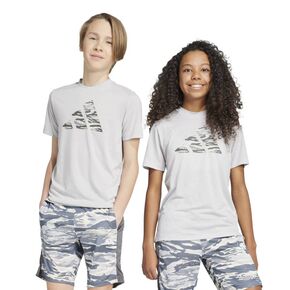 Παιδικό Μπλουζάκι Adidas Camo Print Λευκό μοντέλα μπροστά όψη