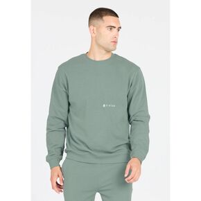 ανδρικό βαμβακερό αχνούδιαστο φούτερ Virtus Kayden πράσινο μπροστά όψη