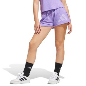 Κοριτσίστικο σορτς Adidas Essentials Big Logo Μωβ μπροστά όψη