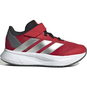 Παιδικά αθλητικά παπούτσια Adidas Duramo SL2 EL C κόκκινα με ασημί ρίγες και λευκή σόλα – running παπούτσια για παιδιά