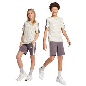 Παιδική Βερμούδα Adidas Seasonal Essentials Camo Grey Strata / Multicolor θέαση μπροστά