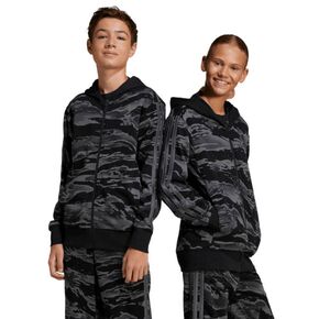 Παιδική Ζακέτα Adidas Seasonal Essentials Camo Black αγόρι κορίτσι μπροστά