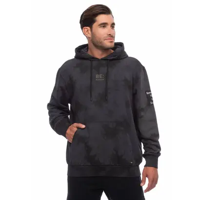 Ανδρικό Φούτερ Be Nation Tie Dye Hoodie Μαύρο