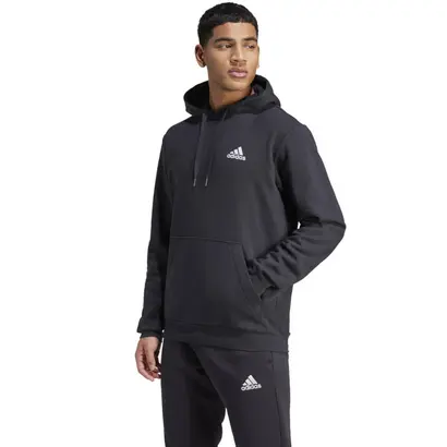 Ανδρικό-Φούτερ-Με-Κουκούλα-Adidas-Μαύρο-1