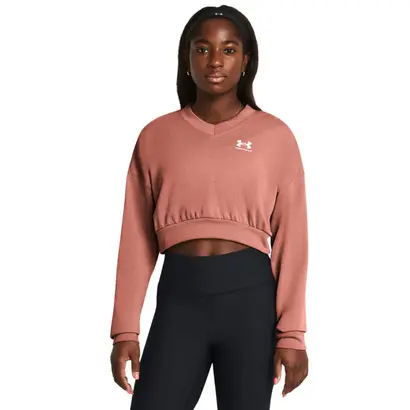Γυναικείο-Φούτερ-Crop-Under-Armour-Ροζ-1