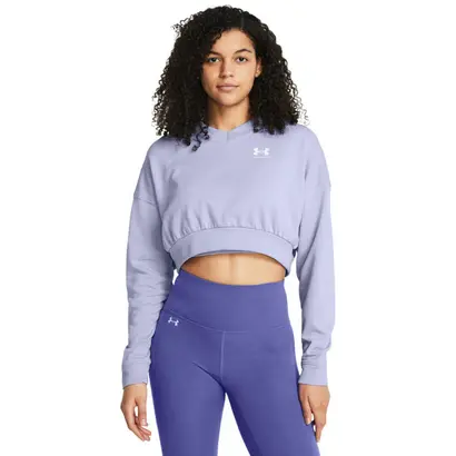Γυναικείο-Φούτερ-Crop-Under-Armour-Μωβ-1