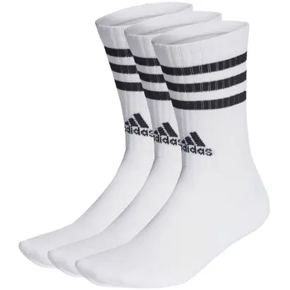 Κάλτσες-Adidas3-γραμμές-3-ζευγάρια- λευκές-1