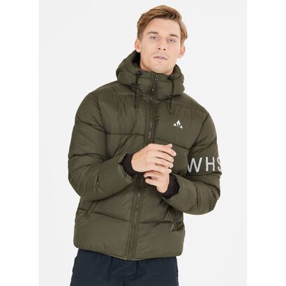 ανδρικό puffer πόλης με κουκούλα whistler λαδί-1