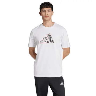 Ανδρικό T-Shirt Adidas Photo Logo Graphic White Μπροστά