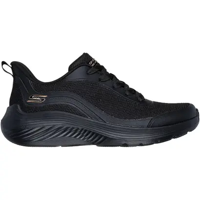 Γυναικεία Αθλητικά Skechers Bobs Squad με ενδιάμεση σόλα με απορρόφηση κραδασμών σε ολόμαυρο χρώμα-1