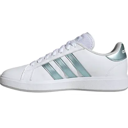 Γυναικεία Sneaker Adidas Grand Court Base 2 Λευκά Πάγια Αριστερή Όψη