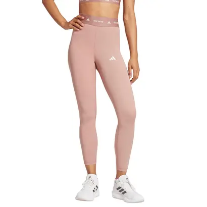 Γυναικείο Κολάν  Adidas Techfit 7/8 Σομόν Μπροστά