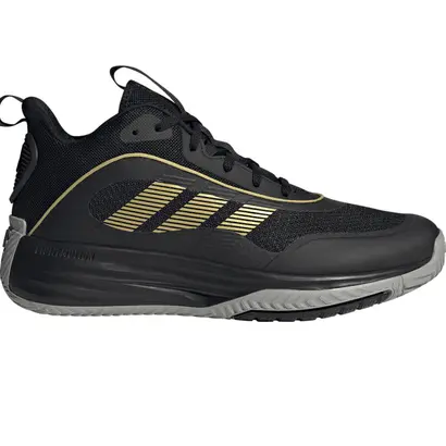 Ανδρικά Μπασκετικά Adidas Ownthegame 3.0 Μαύρο / Χρυσό εξωτερική πλεύρα
