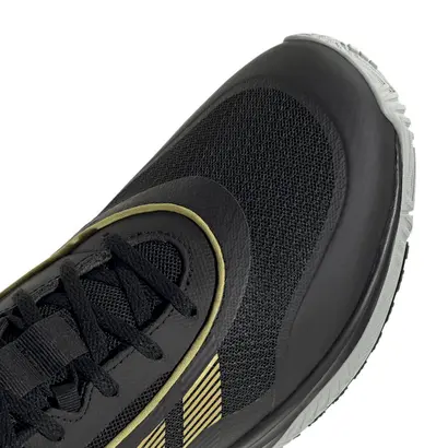 Ανδρικά Μπασκετικά Adidas Ownthegame 3.0 Μαύρο / Χρυσό λεπτομέρειες μπροστά