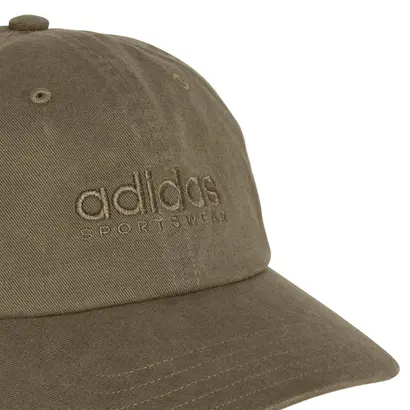 Adidas Dad Cap καπέλο λαδί λεπτομέρεια λογότυπο