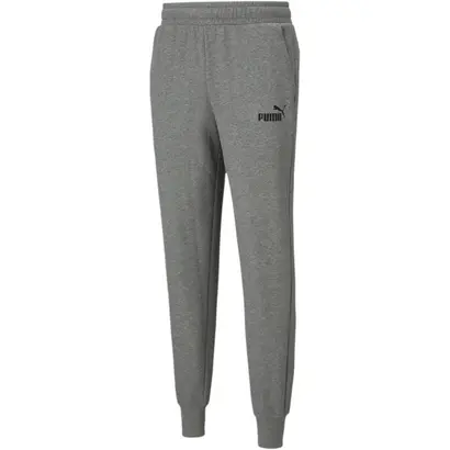 Ανδρικό Παντελόνι Φόρμας Με Λάστιχο Puma Essential Logo Pants Γκρι όψη μπροστά