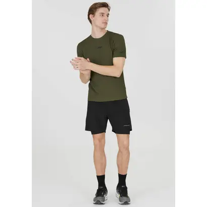 σορτς με κολλάν Endurance Kros  μοντέλο μπροστά όψη