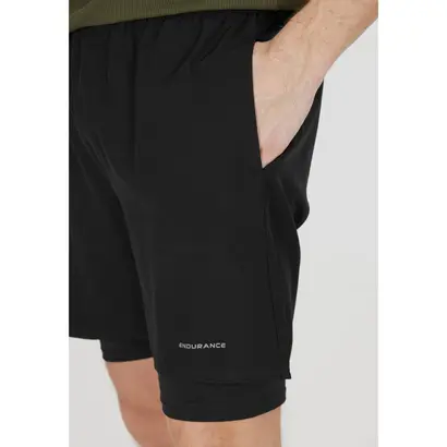 σορτς με κολλάν Endurance Kros  λεπτομέρεια τσέπη