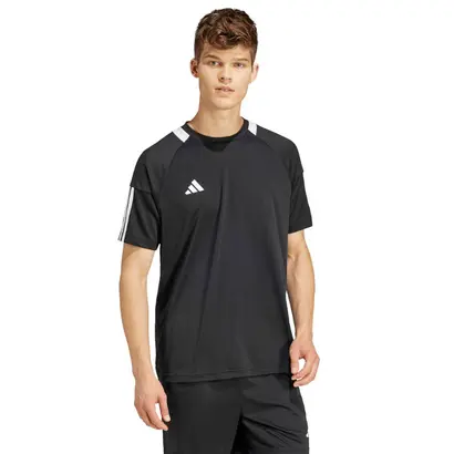 Ανδρικό T-Shirt Adidas Sereno Aeroready 3-Stripes Black όψη μπροστά