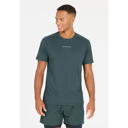 t-shirt γυμναστηρίου Endurance Loker πετρόλ μπροστά όψη