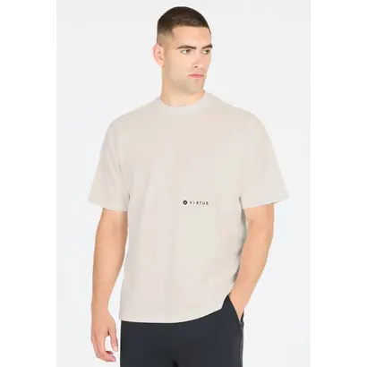 ανδρικό βαμβακερό t-shirt Virtus Josephy λευκό μπροστά όψη