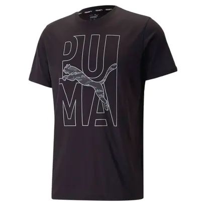 Ανδρικό Τεχνικό Μπλουζάκι Puma Graphic Tee Concept Μαύρο μπροστά