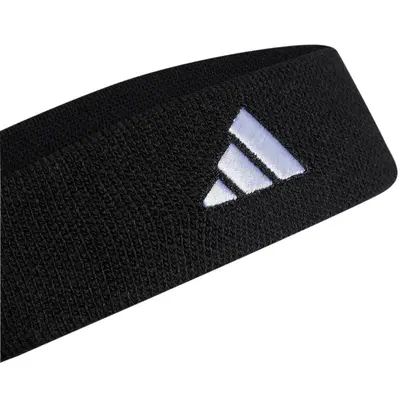 Αθλητικό Περιμετώπιο Adidas Tennis Headband Black λεπτομέρεια λογότυπο
