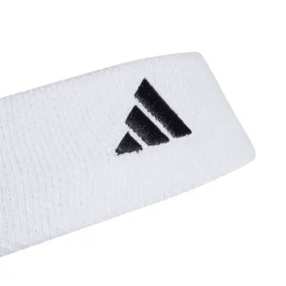 Αθλητικό Περιμετώπιο Adidas Tennis Headband Λευκό λεπτομέρεια λογότυπο