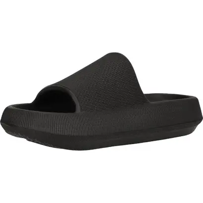 γυναικείες μαλακές μαύρες παντόφλες EVA Cruz Capri πλάγια δεξιά όψη