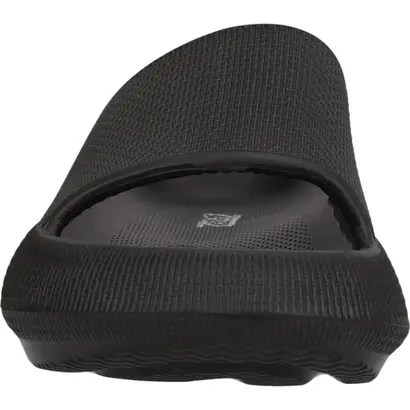 γυναικείες μαλακές μαύρες παντόφλες EVA Cruz Capri θέαση μπροστά