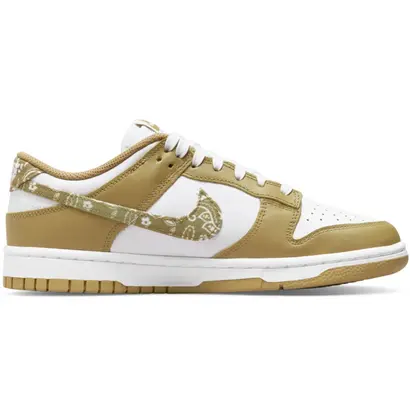 Nike Dunk Low γυναικεία sneaker λευκό χρυσό εξωτερική όψη
