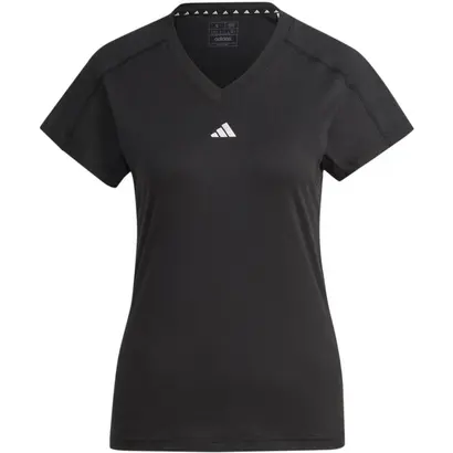 Γυναικείο T-Shirt για γυμναστήριο Adidas Train Essentials Μαύρο μπροστά όψη