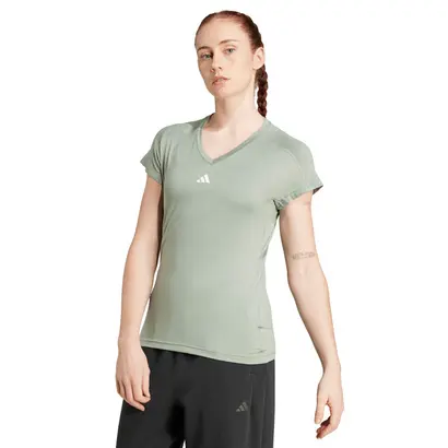 Γυναικείο Τεχνικό T-Shirt Adidastrain Essentials Πράσινο όψη μπροστά