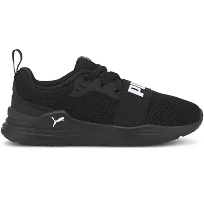 Παιδικά Αθλητικά Puma Wired Run Ps Black / White εξωτερική πλευρά