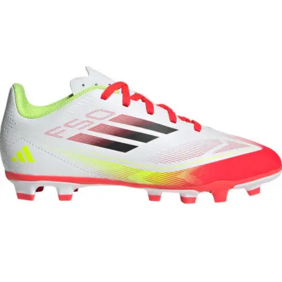 Παιδικά Ποδοσφαιρικά Adidas F50 Club Fg Λευκό κόκκινο όψη εξωτερική