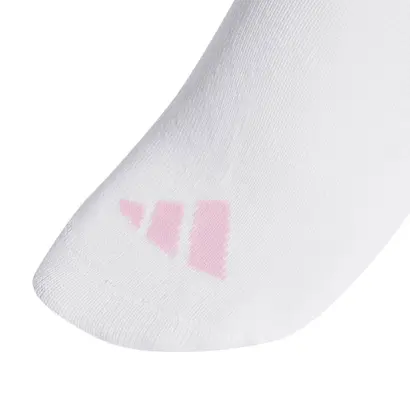 Παιδικές Κάλτσες Adidas Ribbed Socks 3 Ζευγάρια λευκό ροζ λεπτομέρεια δάχτυλα