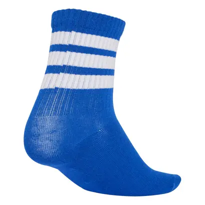 Παιδικές Κάλτσες Adidas Ribbed Socks 3 Ζευγάρια Λευκό Μπλε Ρουά λεπτομέρεια φτέρνα