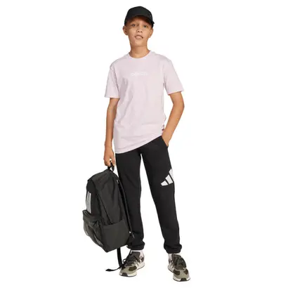 Παιδικό Αχνούδιαστο Παντελόνι Φόρμας Adidas Sportswear μαύρο χαλαρή όψη