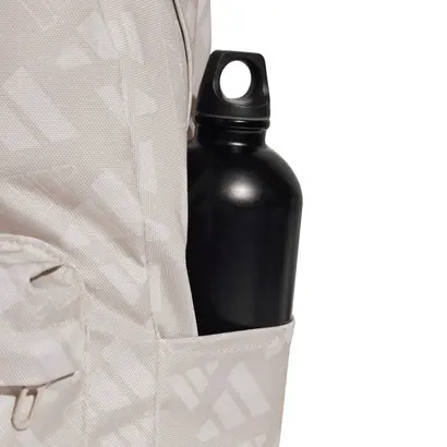 Σακίδιο Πλάτης Adidas Classic Monogram Graphics μπεζ λεπτομέρεια θήκη για νερό