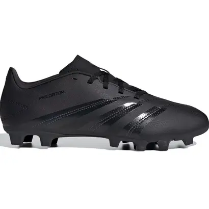 Ανδρικά Ποδοσφαιρικά Adidas Predator Club FxG Μαύρο υποστήριξη και σταθερότητα σε γήπεδα με φυσικό χλοοτάπητα εξωτερική όψη