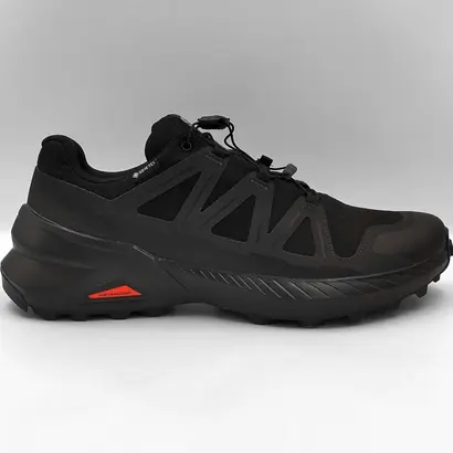 Ανδρικά Trail Παπούτσια Salomon Speedcross Peak GTX σε μαύρο/μαύρο/phantom χρώμα.