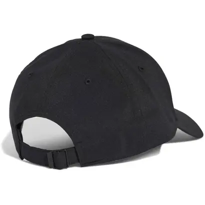 Ανδρικό Καπέλο Adidas Baseball Cap με μεταλλική ετικέτα μαύρο πίσω όψη