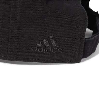 ανδρικό βαμβακερό καπέλο Adidas Dad Cap μαύρο λεπτομέρεια πίσω