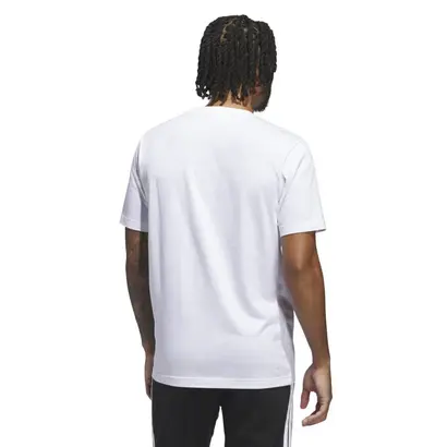 Ανδρικό T-Shirt Adidas Camo Shape Graphic Tee Λευκό πίσω όψη