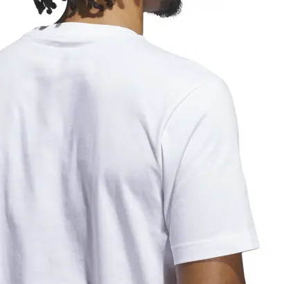 Ανδρικό T-Shirt Adidas Camo Shape Graphic Tee Λευκό λεπτομέρεια πίσω