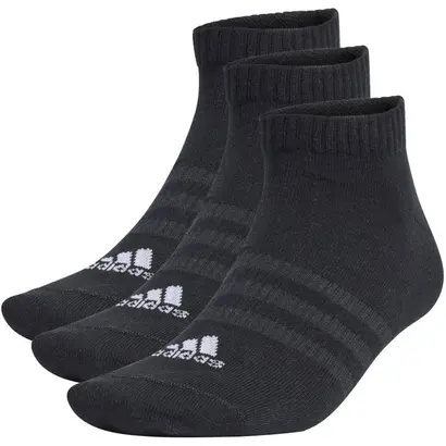 Σοσόνια 3 Ζεύγη Adidas Thin And Light Low-Cut Μαύρο όψη μπροστά