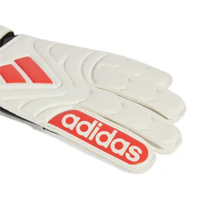 Adidas γάντια γκολκίπερ Copa Club λευκά λεπτομέρεια δάχτυλα